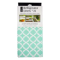 DII Aqua Lattice Fridge Liner (Set of 6)