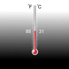 Temperature Activated Color Changing Thermochromic Paint Heat & Cold Reactive Black colorless 88&deg;f