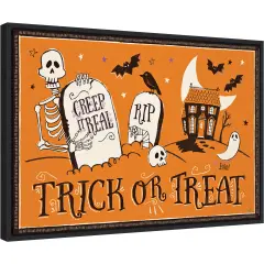 Spooktacular XI by Janelle Penner 23-in. W x 16-in. H. Canvas Wall Art Print Framed in Black