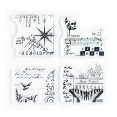 Evergreen Small Clear Stamps 4x4 inch by Wintertime Crafts