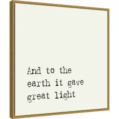 Great Light by Amanti Art Portfolio 22-in. W x 22-in. H. Canvas Wall Art Print Framed in Gold