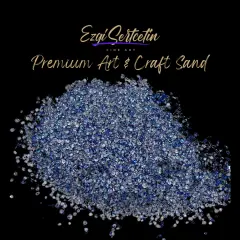 Premium Art Sand|Craft Sand|Unique Metallic-Neon Colors|Excellent Quartz Sand|10 oz|Excellent for Artwork|DIY|Sand Painting|Wedding Decoration|Vaze Filling|Ezgi Sertcetin Blue quartz