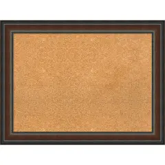 Cork Board, Cyprus Walnut Wood Frame - Bulletin Board, Organization Board, Pin Board