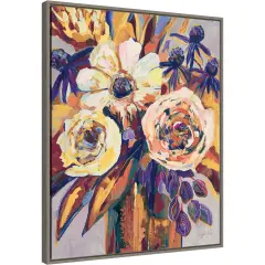 Fall Vision by Jeanette Vertentes 23-in. W x 28-in. H. Canvas Wall Art Print Framed in Grey