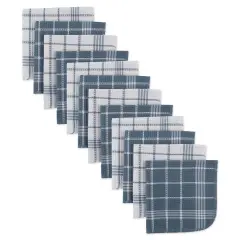 DII Paper Bin Geo DiamondNautical Blue Rectangle Small