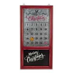 DII Chalkboard And Galvanized Days Til Christmas Calendar