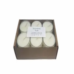 Cinnamon Vanilla Natural Soy Wax Tealights 12 CountHand Poured with Fragrant/Essential Oils