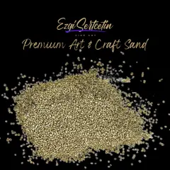 Premium Art Sand|Craft Sand|Unique Metallic-Neon Colors|Excellent Quartz Sand|10 oz|Excellent for Artwork|DIY|Sand Painting|Wedding Decoration|Vaze Filling|Ezgi Sertcetin Extreme gold
