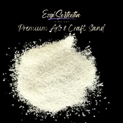 Premium Art Sand|Craft Sand|Unique Metallic-Neon Colors|Excellent Quartz Sand|10 oz|Excellent for Artwork|DIY|Sand Painting|Wedding Decoration|Vaze Filling|Ezgi Sertcetin Crystal off white