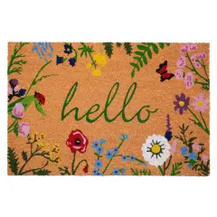 Floral Hello Doormat