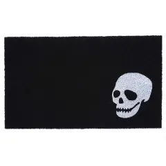 White Skull Doormat