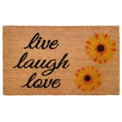 102831729 Sunflower Live Laugh Love Doormat