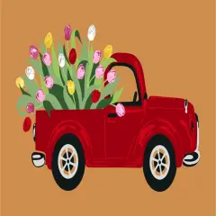 107351729 Blooming Truck Doormat