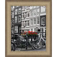 Amanti Art Elegant Brushed Narrow Picture Frame Elegant Bronze