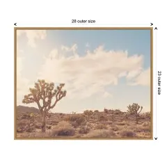 Sunshine and Joshua Trees by Myan Soffia Canvas Art Framed
