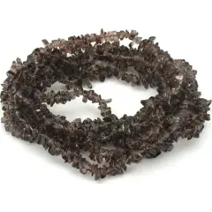Black Chip FP Glass Beads Jewelry Beading 2 34" Strands