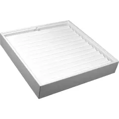 Gold Bracelet Jewelry Display Tray White Leather Unit
