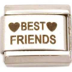 Best Friends Italian Charm Laser 9mm
