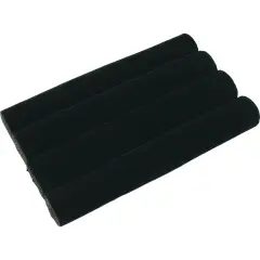 3 Continuous Slot Black Velvet Ring Display Tray Insert