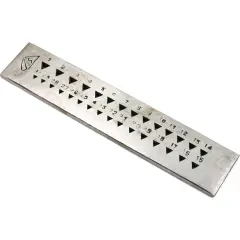 30 Triangular Hole Drawplate Jewelers Wire Draw Plate