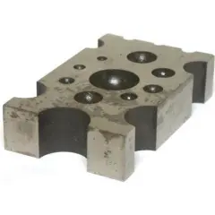 Flat Dapping Block Steel Jewelry Silversmith Forming Jewelers Doming Tool 2 Pcs