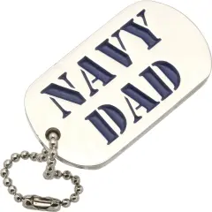 EagleEmblems P62522 Pin-Usn, Dad Dog Tag (1")