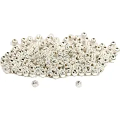 200 Corrugated Bead Sterling Silver Jewelry Beading 3mm