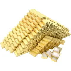 Cotton Filled Jewelry Gift Boxes Gold Color 2 1/8" 400Pcs