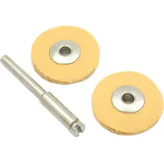 3 Leather Buffing Wheels Jewelers Gold Polishing 7/8"