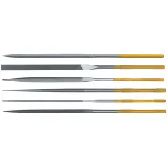 Grobet 18cm INOX 6-pce Set File, Cut 0, Item No. 30.122V