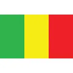 Mali Flag On A Stick 12" x 18"