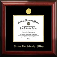 Montana State&nbsp;University&nbsp;Billings 8w x 6h Gold Embossed Diploma Frame