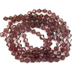 Amethyst Bicone FP Chinese Crystal Beads 8mm 3 Strands
