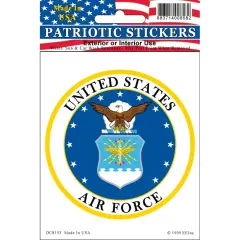 United States Air Force Sticker 3-1/4"X3-1/2"