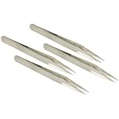 4 #5A Antimagnetic Watch Clock Tweezers Repair Tools