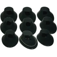 9 Black Plastic Necklace Jewelry Displays Bust Chain Holders