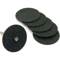 Reinforced 1.25 inch Cut-off Wheel Set 7pc 1/8 inch shank