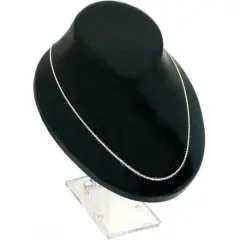 Adjustable Black Plastic Necklace Bust Display