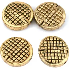 Round Beads Antique Gold Plated Beading 16mm Approx 4