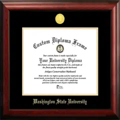 Washington State University 14w x 11h Gold Embossed Diploma Frame