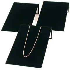 3 Black Velvet Bracelet Jewelry Showcase Display Ramps