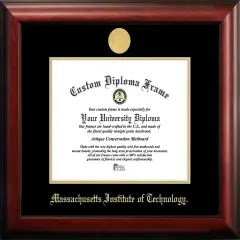 Massachusetts Institute of Technology 11.75w x 9.25h Gold Embossed Diploma Frame