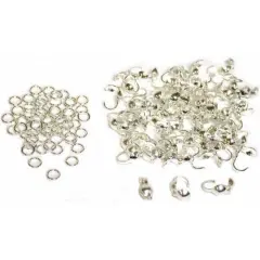 120 Bead Stringing Parts 60 4mm Rings 60 Tips