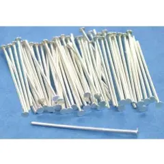 75 Head Pins Sterling Silver Jewelry Bead 21 Gauge 1"