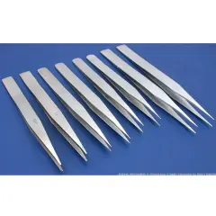 8 Steel Non-Magnetic Tweezers Jeweler Watch Repair Tool