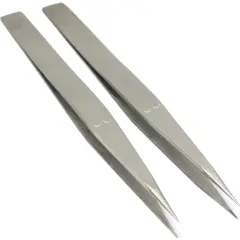 2 Anti-Magnetic Straight Tweezers Jewelers Tools #AA