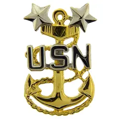EagleEmblems P19035 PIN-USN,Chief PET.Off.MST (1.125'')