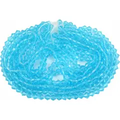 Turquoise Blue Bicone Chinese Crystal Bead 4mm 5 14" St