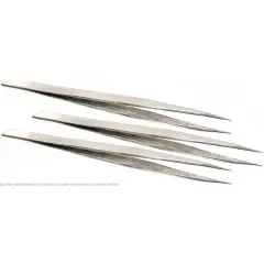 3 Tweezers #RR Soldering Beading Gemstone Steel Tool