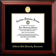 California State Sacramento University 11w x 8.5h Gold Embossed Diploma Frame